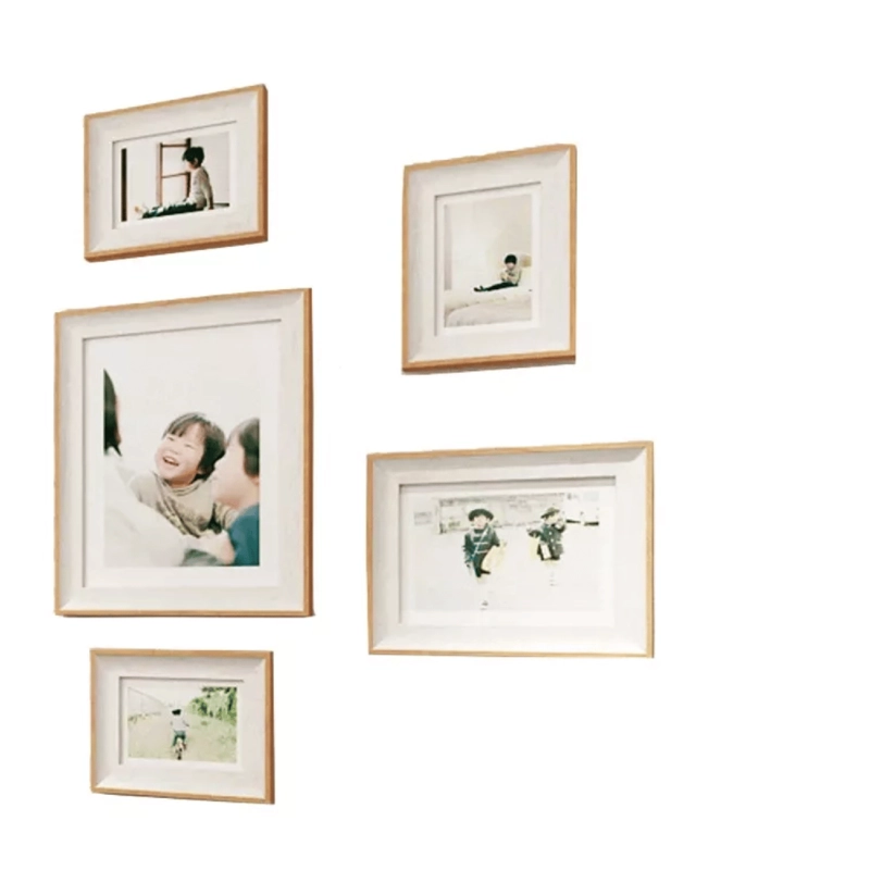 SET 13 PIEZAS MARCOS FOTO DECORATIVOS BEIGE - 3