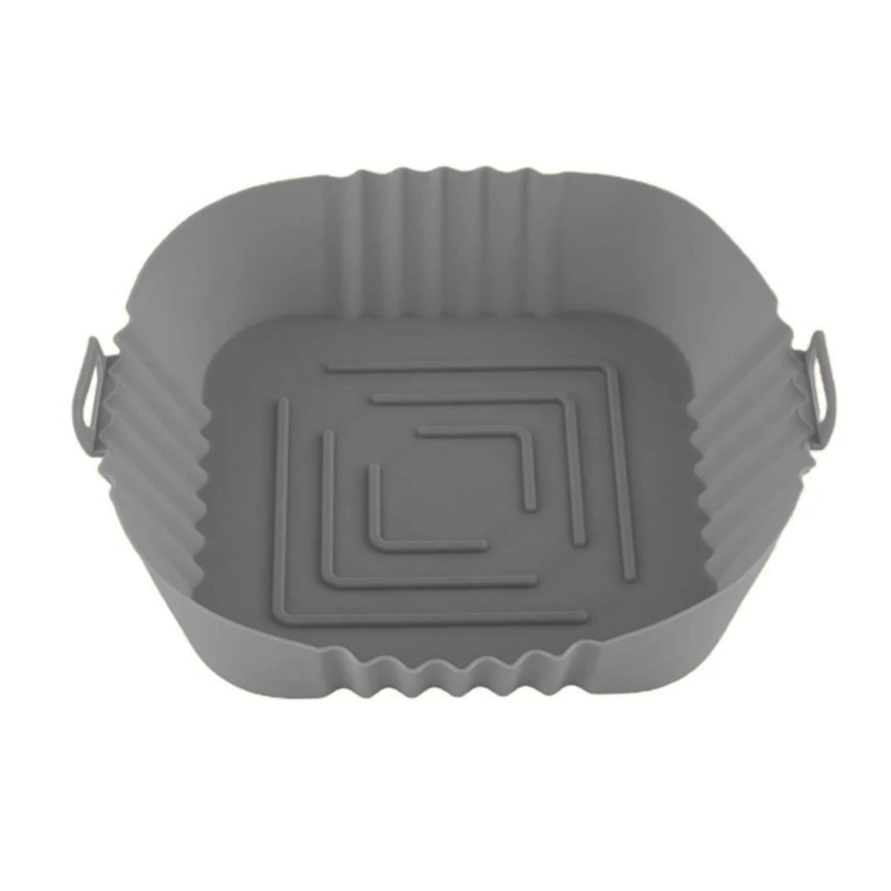 PACK 2 CESTO BANDEJA SILICONA COCINAR FREIDORA AIRE - 2