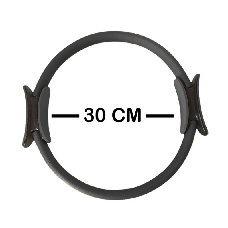 ANILLO ARO ENTRENAMIENTO PIERNAS YOGA PILATES 30 CM NEGRO - 2