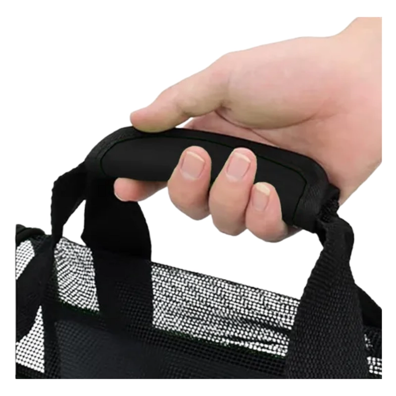 BOLSO TRANSPORTADOR RESPIRABLE MASCOTAS NEGRO 47X23X30 CM - 2