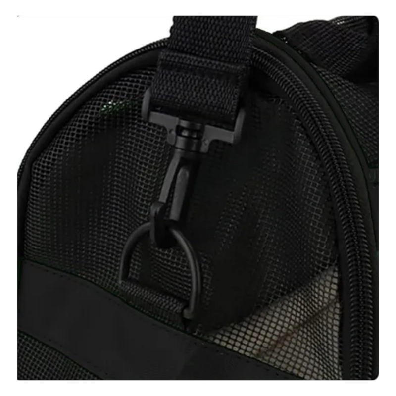 BOLSO TRANSPORTADOR RESPIRABLE MASCOTAS NEGRO 47X23X30 CM - 5