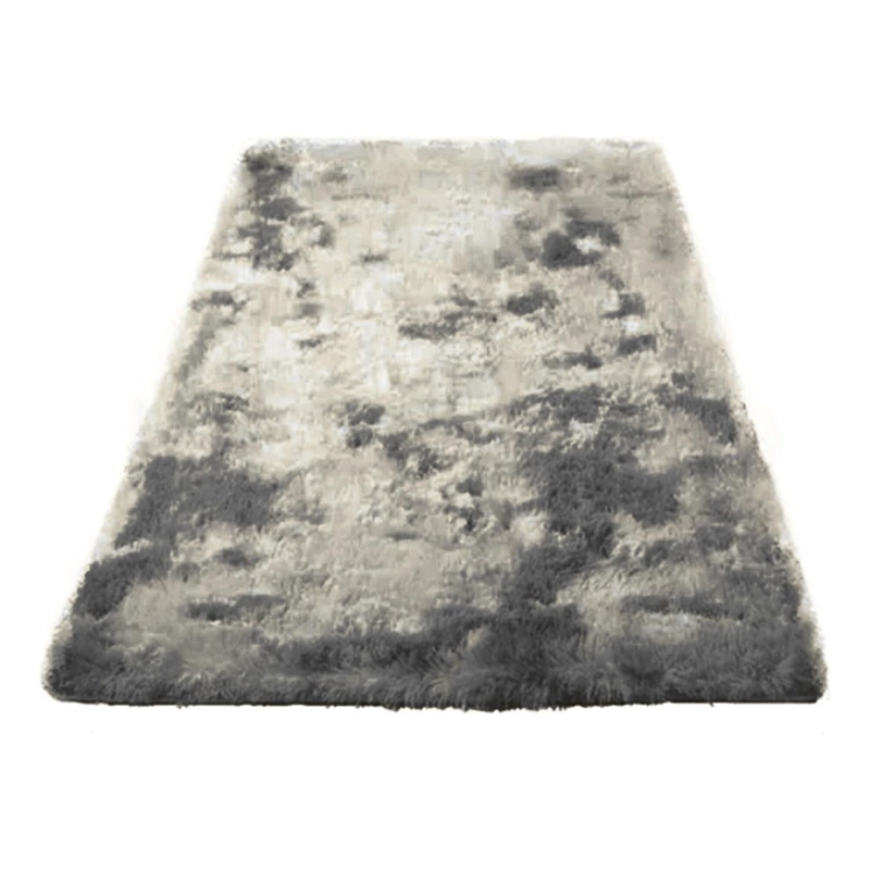 ALFOMBRA BAJADA CAMA PELUDA SUPER SUAVE 161X58 CM PLOMO OSCURO - 1