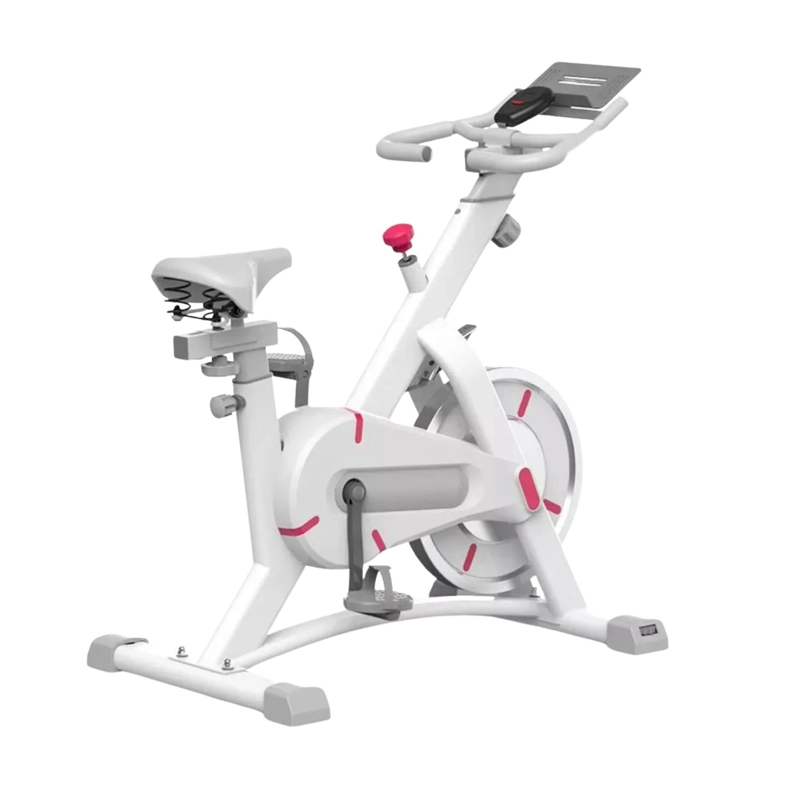 BICICLETA ESTATICA SPINNING PROFESIONAL 200 KG BLANCO - 2