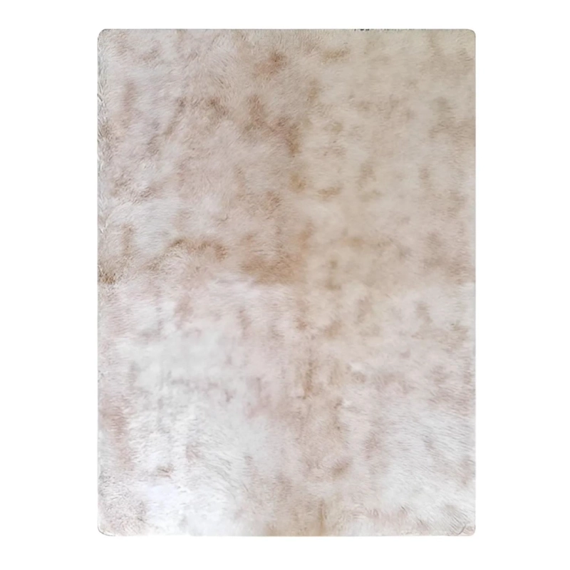 ALFOMBRA PELUDA SUPER SUAVE 195X230 CM BEIGE - 1