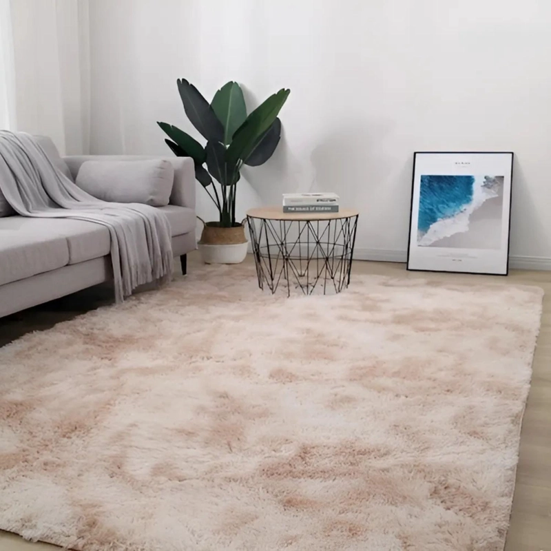 ALFOMBRA PELUDA SUPER SUAVE 195X230 CM BEIGE - 3
