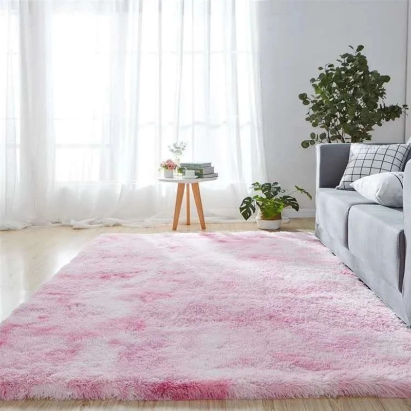 ALFOMBRA PELUDA SUPER SUAVE 2X1.8 MTS ROSA - 3