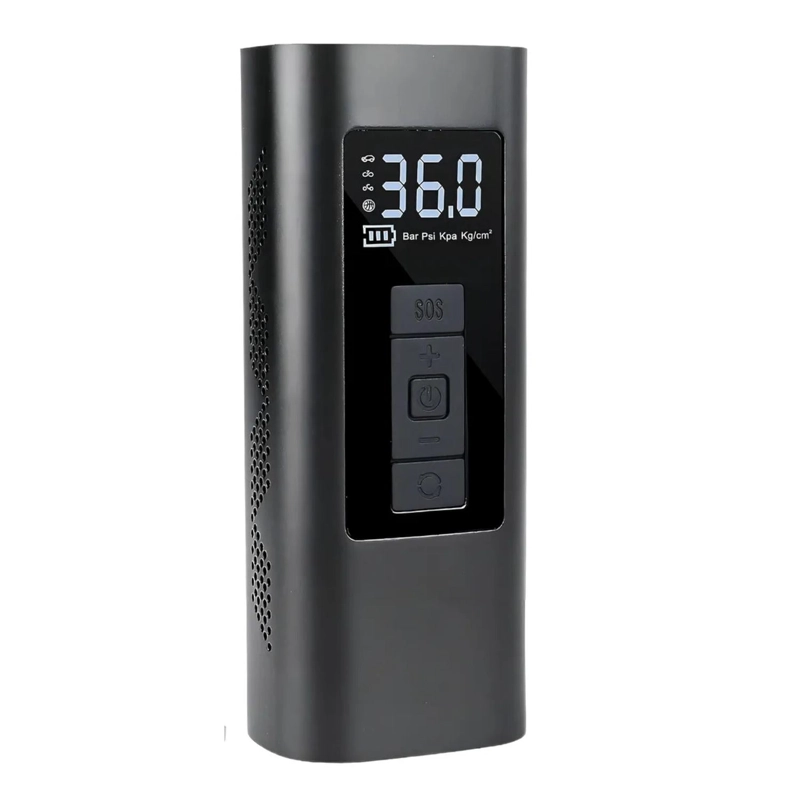 BOMBA AIRE PORTATIL AUTO INFLA NEUMATICOS BATERIA 120 WATT - 2