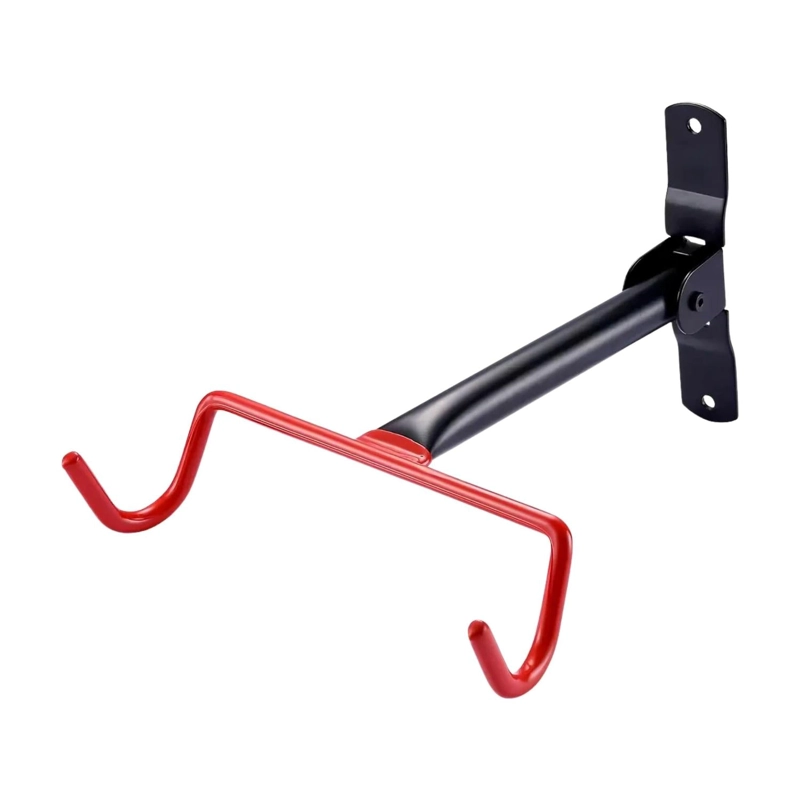 GANCHO BICICLETA SOPORTE PARED ACERO 20X4X28.5 CM ROJO - 1