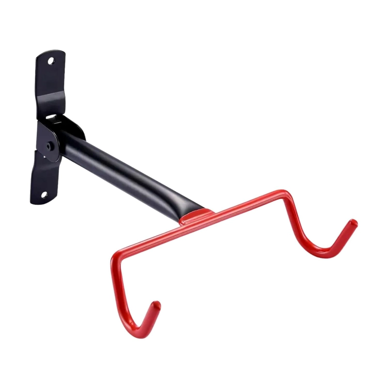 GANCHO BICICLETA SOPORTE PARED ACERO 20X4X28.5 CM ROJO - 3