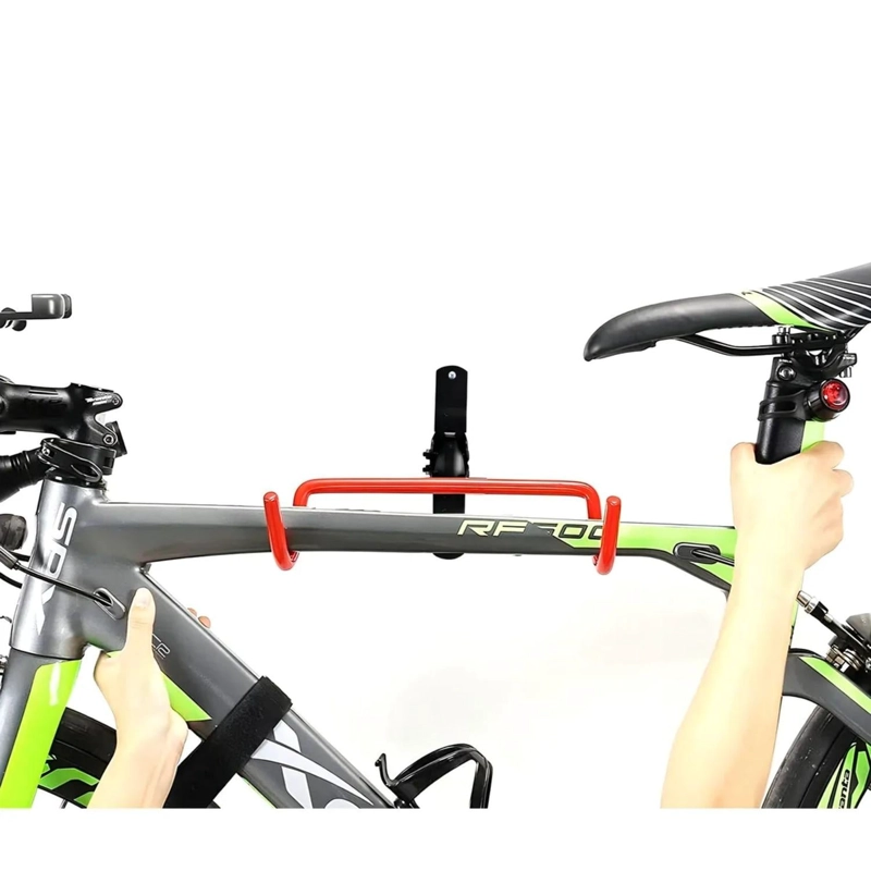 GANCHO BICICLETA SOPORTE PARED ACERO 20X4X28.5 CM ROJO - 5