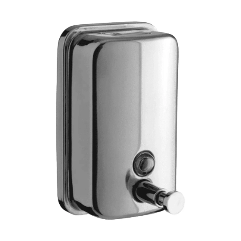 DISPENSADOR JABON LIQUIDO 500 ML ACERO INOXIDABLE PLATEADO - 1