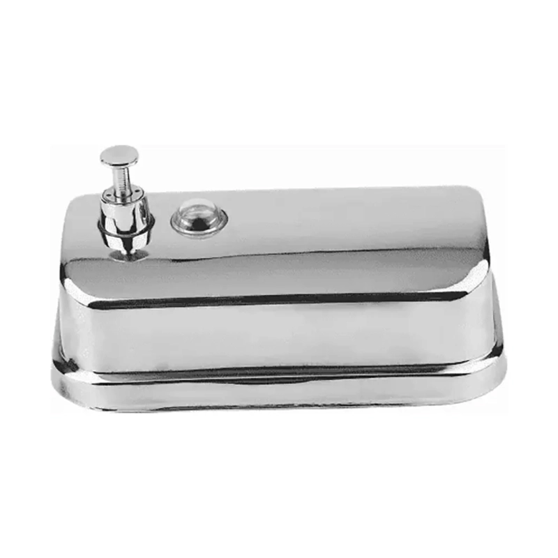 DISPENSADOR JABON LIQUIDO 500 ML ACERO INOXIDABLE PLATEADO - 4