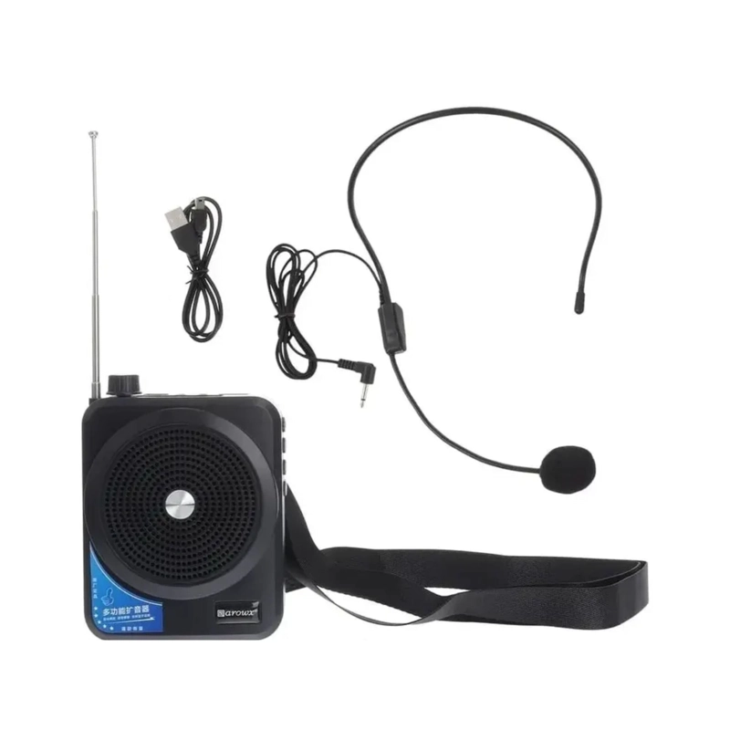 AMPLIFICADOR MICROFONO VOZ MULTI FUNCION USB RADIO MP3 - 4