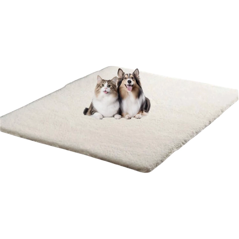 ALFOMBRA BAJADA CAMA PELUDA SUPER SUAVE TURQUESA - 2