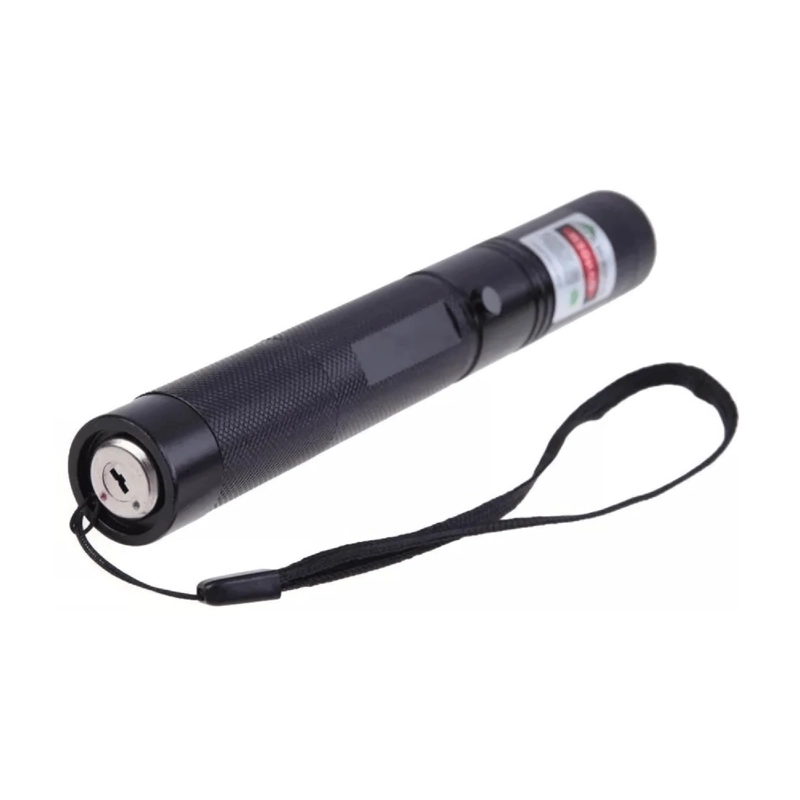 PUNTERO LASER METALICO LUZ VERDE 5000 WATT NEGRO - 2