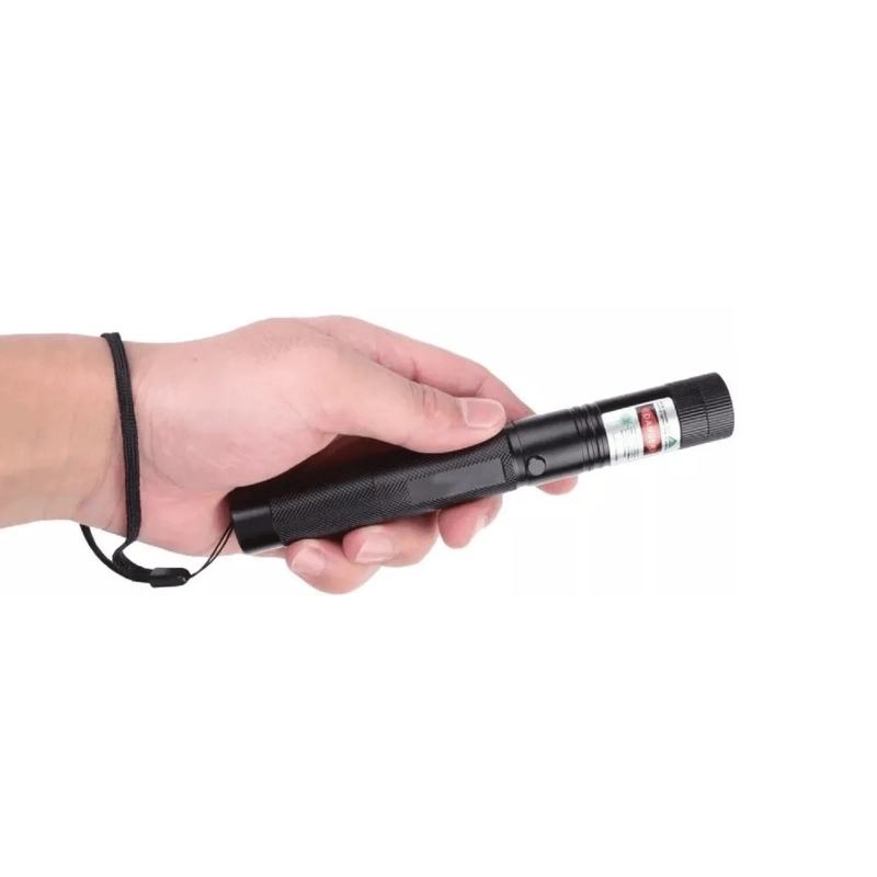 PUNTERO LASER METALICO LUZ VERDE 5000 WATT NEGRO - 5