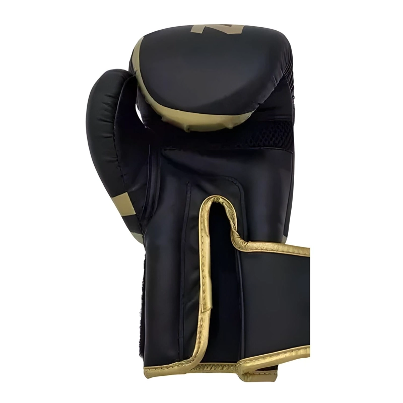 GUANTES BOXEO PROFESIONAL ALTA CALIDAD VELCRO DORADO OSCURO 12 ONZAS - 2