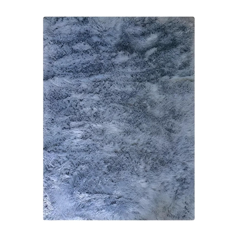 ALFOMBRA PELUDA SUPER SUAVE 2X1.8 MTS PLOMO LISO - 1