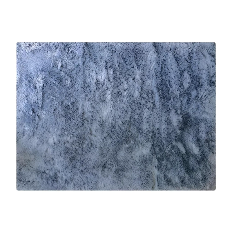 ALFOMBRA PELUDA SUPER SUAVE 2X1.8 MTS PLOMO LISO - 2