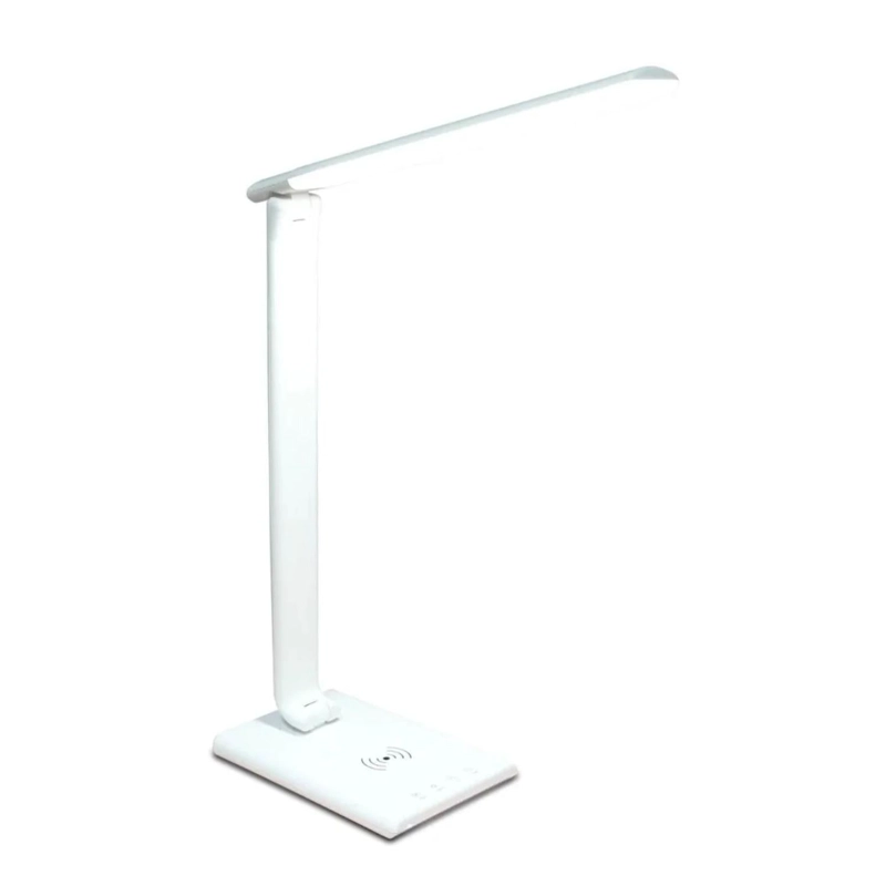 LAMPARA LUZ ESCRITORIO LED CARGADOR INALAMBRICO 5 WATT BLANCO - 1