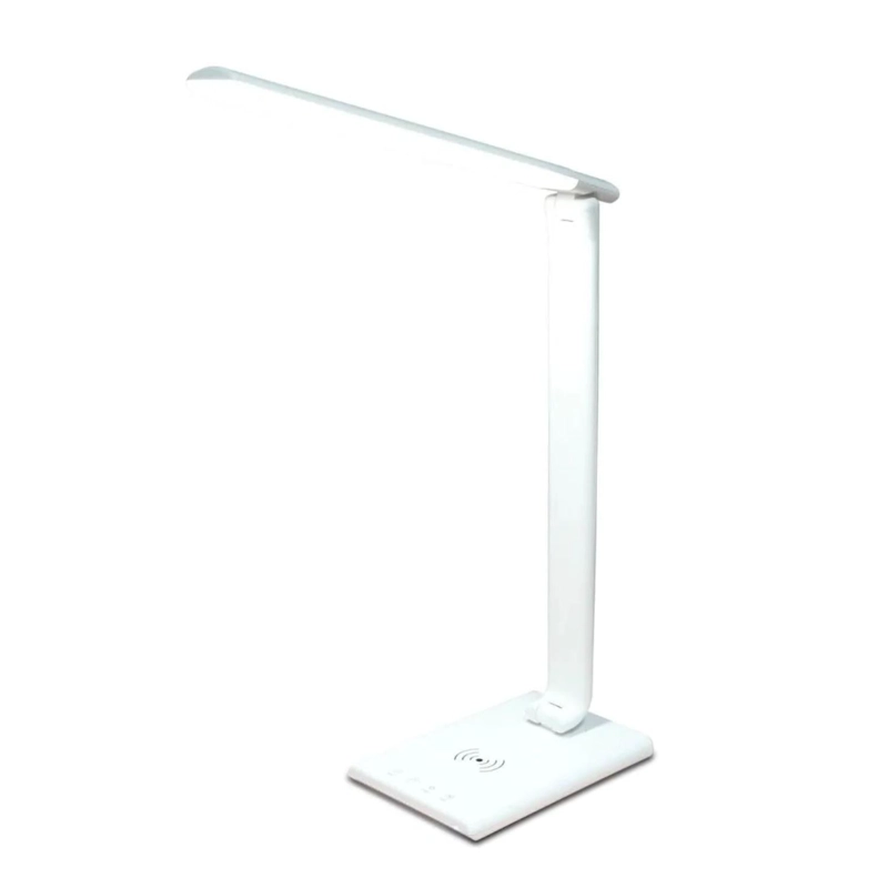 LAMPARA LUZ ESCRITORIO LED CARGADOR INALAMBRICO 5 WATT BLANCO - 2