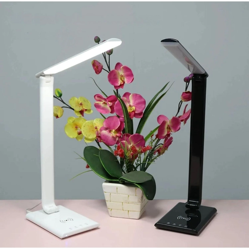 LAMPARA LUZ ESCRITORIO LED CARGADOR INALAMBRICO 5 WATT BLANCO - 3