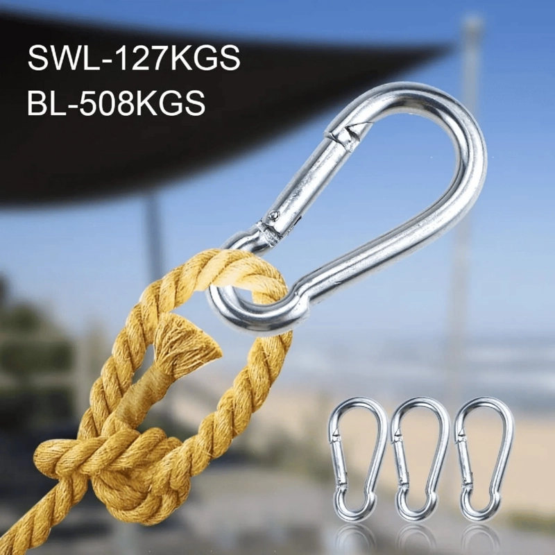 KIT INSTALACION FIJA TOLDO VELA ACERO INOXIDABLE - 4