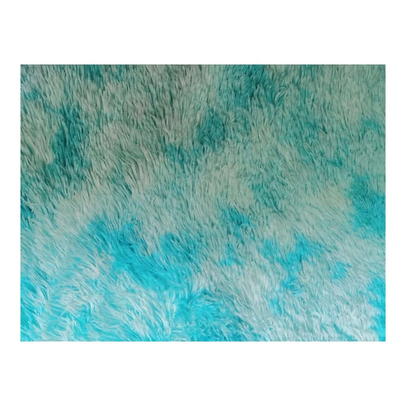 ALFOMBRA PELUDA SUPER SUAVE 195X230 CM TURQUESA - 2