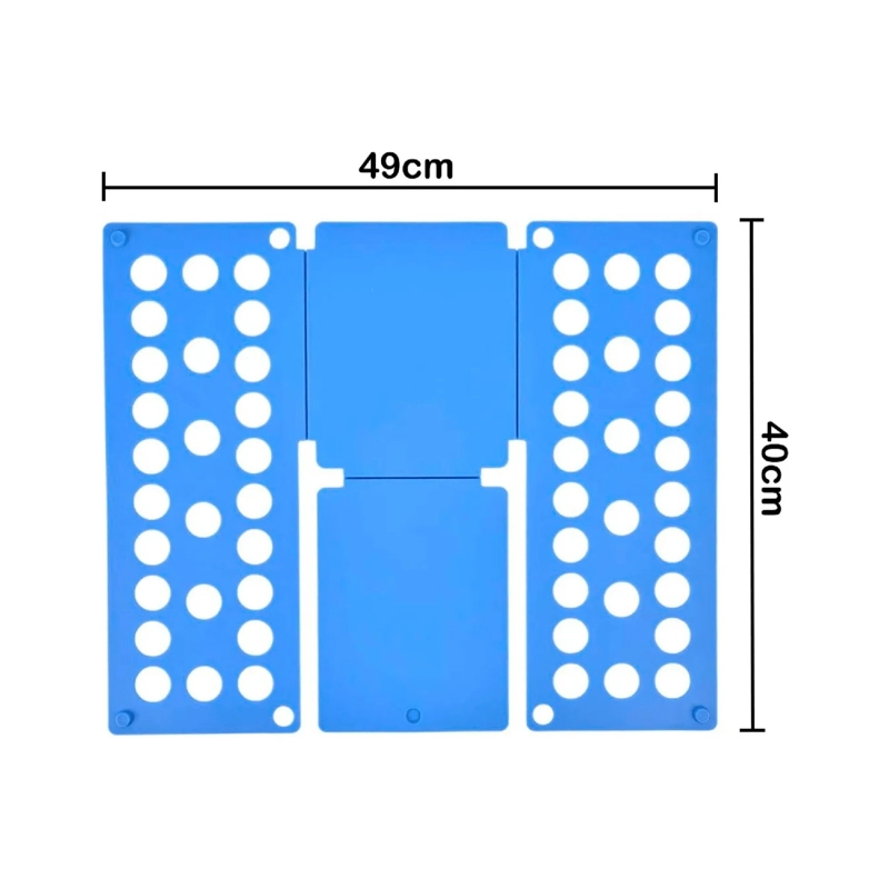 ORGANIZADOR DOBLADOR ROPA TABLA PLEGABLE 40X49 CM AZUL - 3