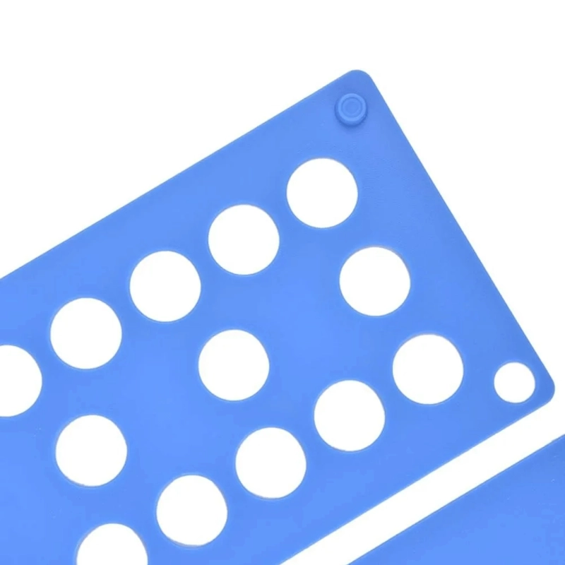 ORGANIZADOR DOBLADOR ROPA TABLA PLEGABLE 40X49 CM AZUL - 4