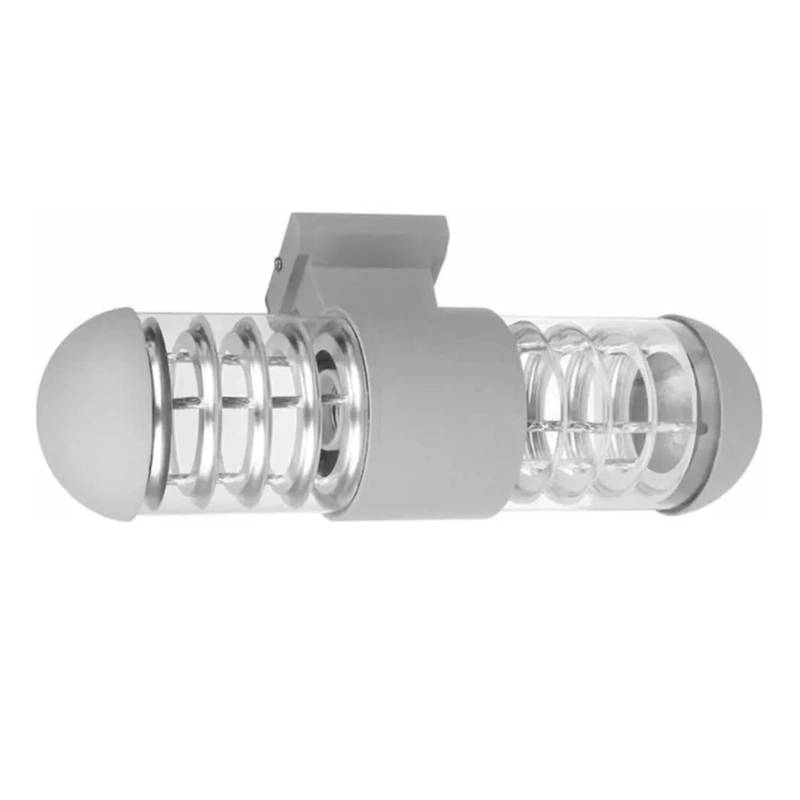 LINTERA LUZ LED MURO DOBLE ESTILO MODERNO 100 WATT GRIS - 2