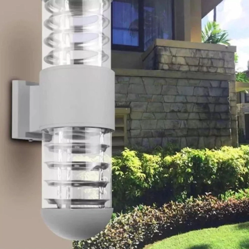 LINTERA LUZ LED MURO DOBLE ESTILO MODERNO 100 WATT GRIS - 3