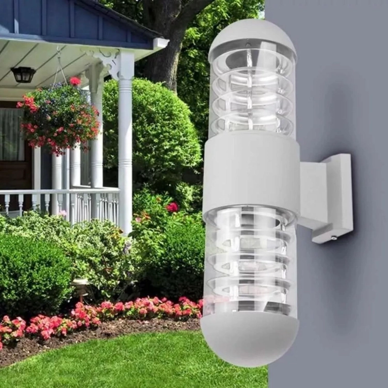 LINTERA LUZ LED MURO DOBLE ESTILO MODERNO 100 WATT GRIS - 4