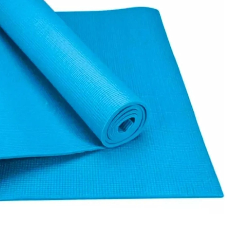 MAT ALFOMBRILLA YOGA PILATES EJERCICIO 4 MM CELESTE - 2