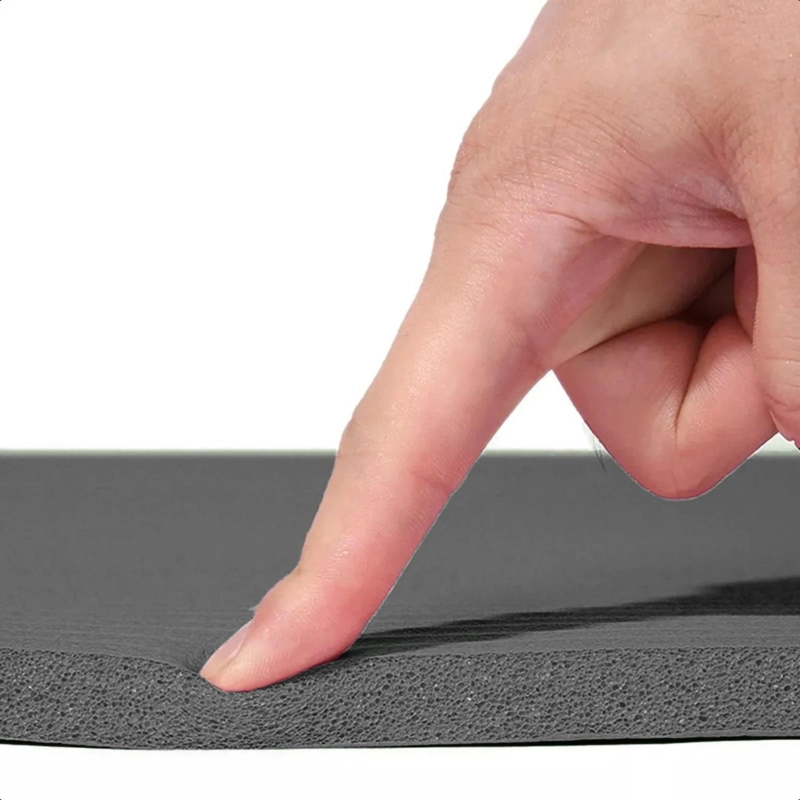 MAT ALFOMBRILLA YOGA PILATES EJERCICIO CORREA BOLSO 15 MM NEGRO - 4