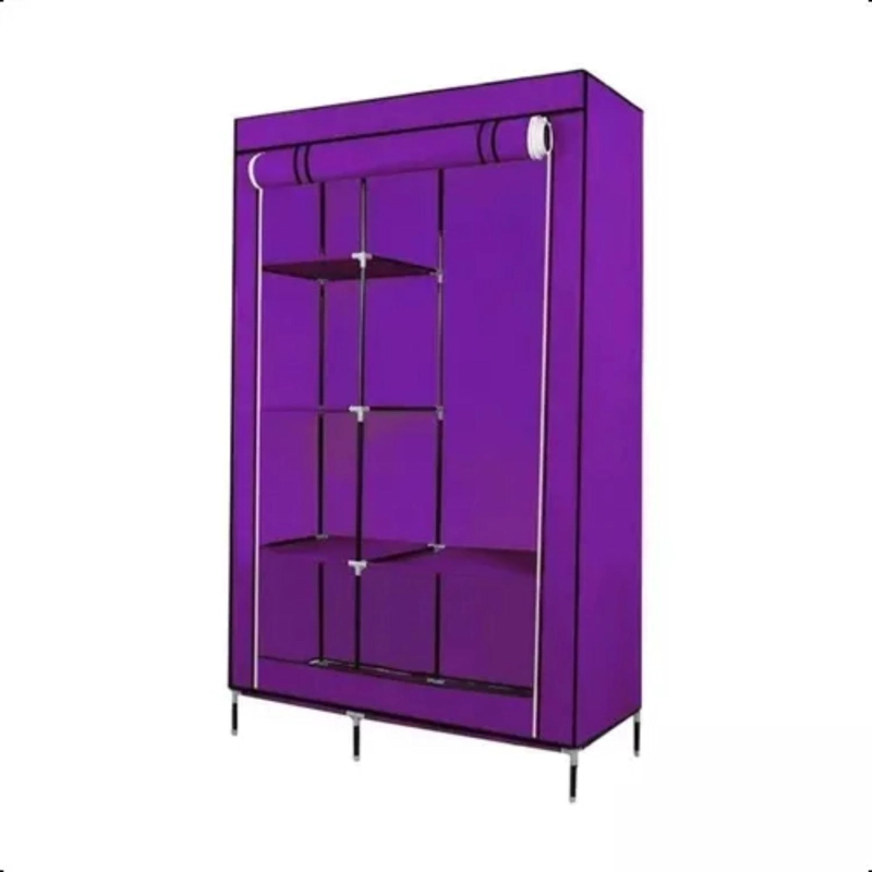 CLOSET ROPERO ORGANIZADOR ARMABLE 105X45X175 CM MORADO - 2