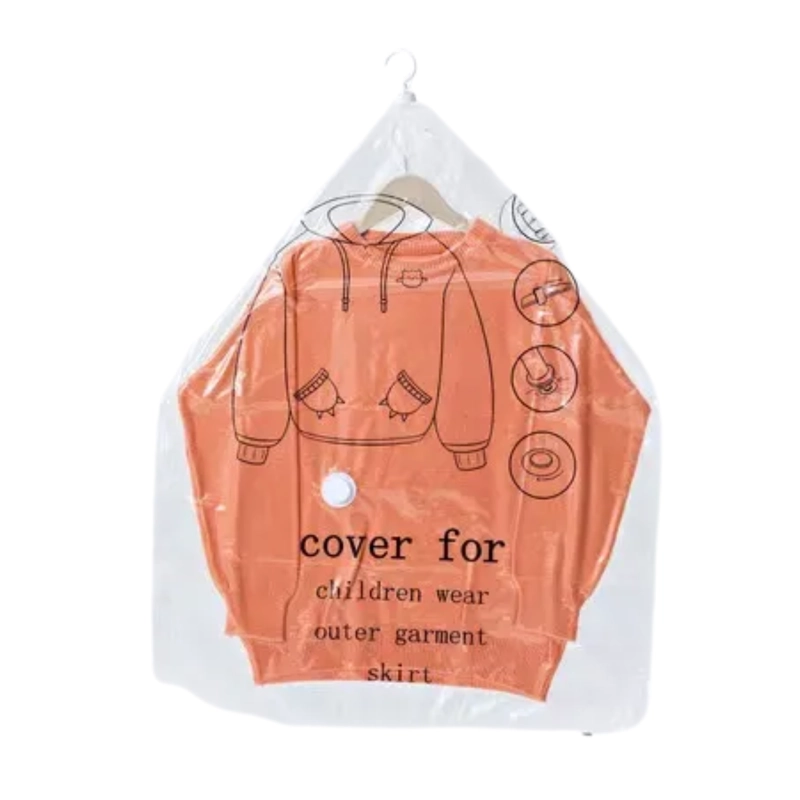 PACK 6 UNIDADES BOLSA COMPRESION VACIO COLGAR ROPA 1.1X70 CM - 1