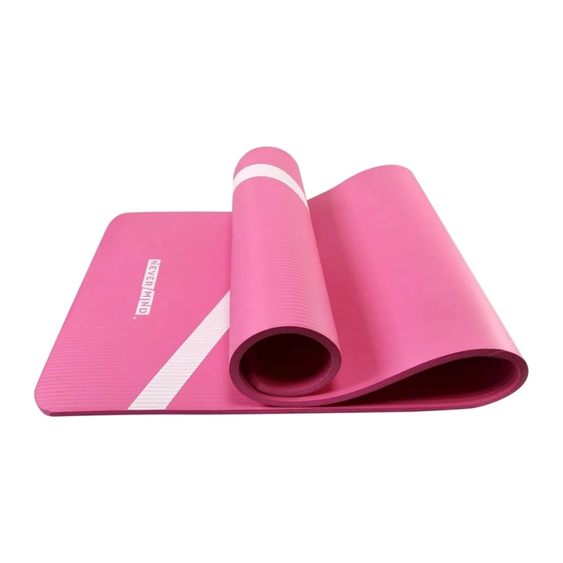 MAT ALFOMBRILLA YOGA PILATES EJERCICIO CORREA 15 MM ROSA - 1