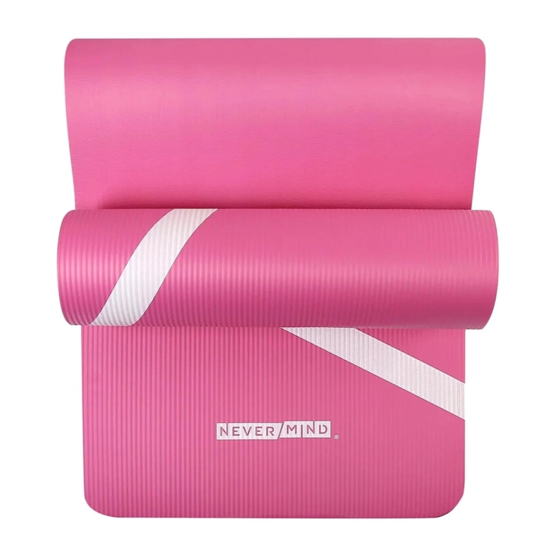 MAT ALFOMBRILLA YOGA PILATES EJERCICIO CORREA 15 MM ROSA - 4