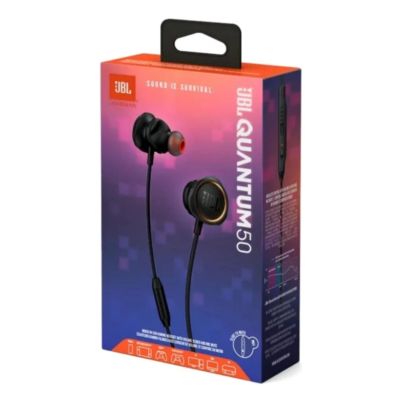 AUDIFONOS PORTATIL JBL MANOS LIBRE CABLE 1.2 MTS NEGRO - 5