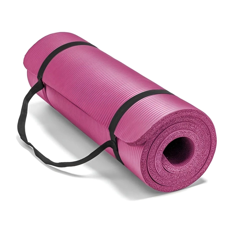 MAT ALFOMBRILLA YOGA PILATES EJERCICIO 10 MM ROSA - 1