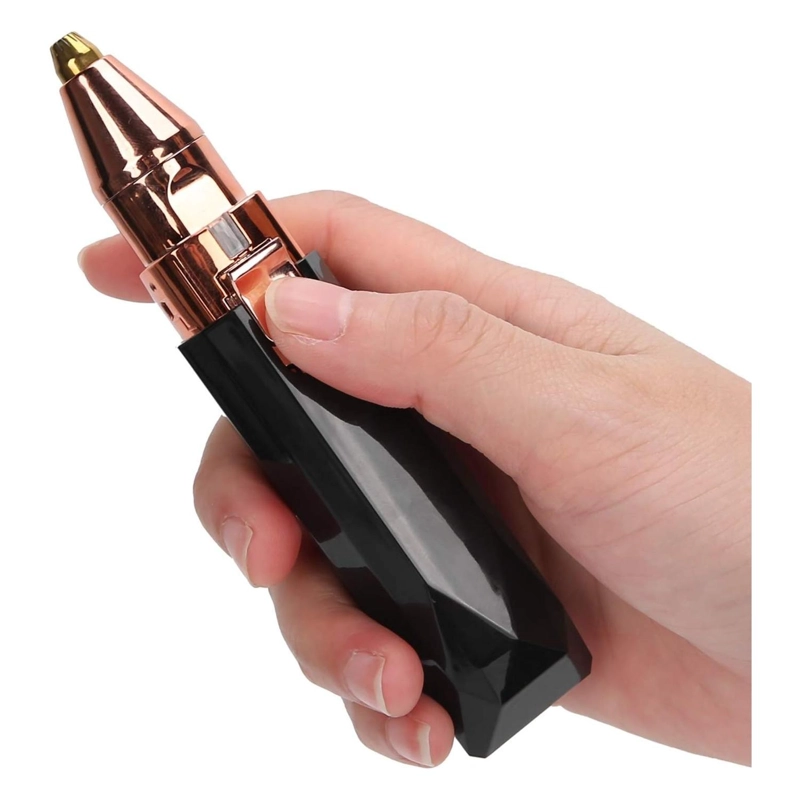 MAQUINA DEPILADORA PERFILADORA CEJAS 2 EN 1 PORTATIL 1.5 WATT NEGRO - 2