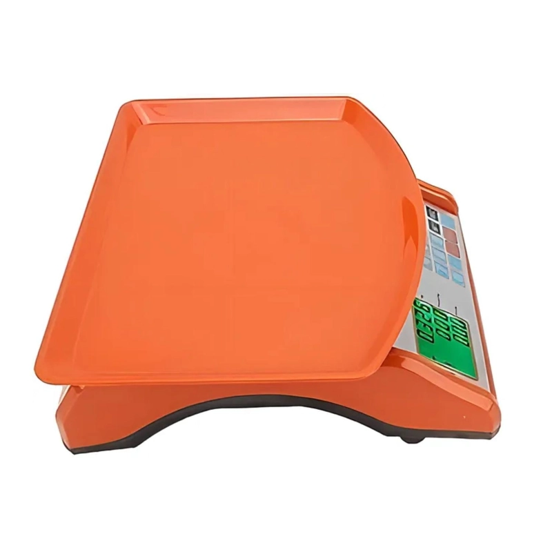 BASCULA PESA BALANZA DIGITAL RECARGABLE 40KG NARANJA - 2
