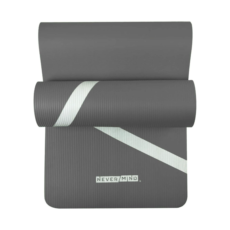 MAT ALFOMBRILLA YOGA PILATES EJERCICIO CORREA 15 MM NEGRO - 2