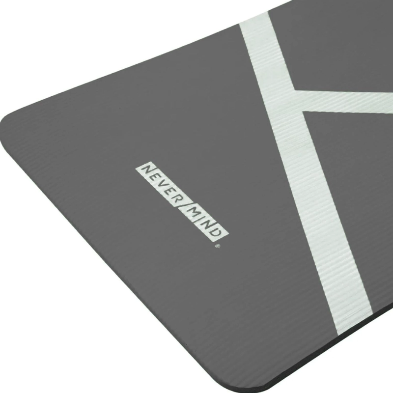 MAT ALFOMBRILLA YOGA PILATES EJERCICIO CORREA 15 MM NEGRO - 5