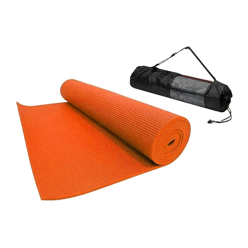 MAT ALFOMBRILLA YOGA PILATES EJERCICIO 4 MM NARANJA - 4