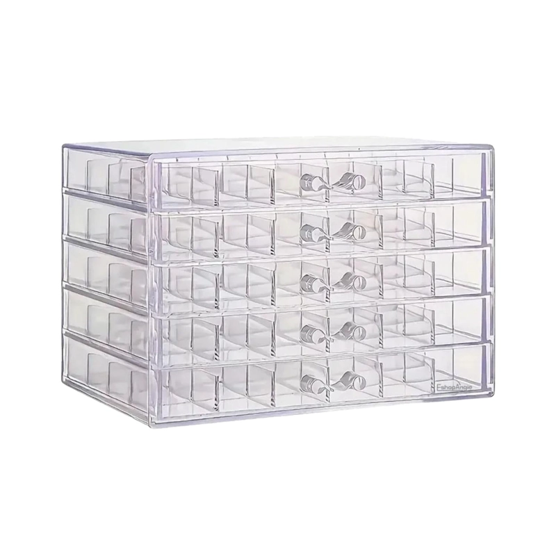 ORGANIZADOR JOYAS MULTIUSOS 5 NIVELES TRANSPARENTE - 1
