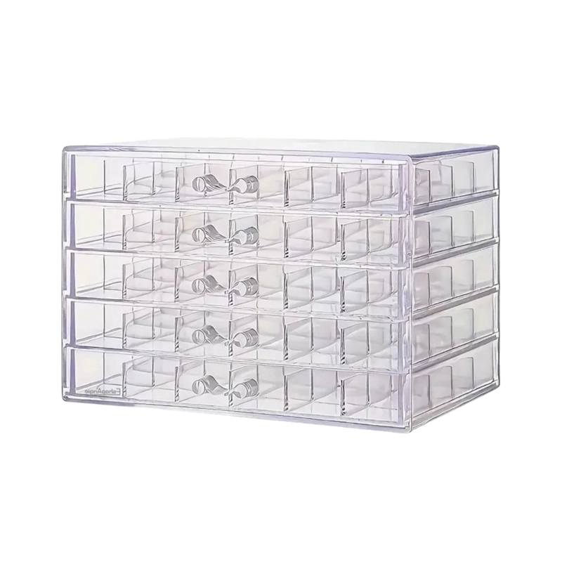 ORGANIZADOR JOYAS MULTIUSOS 5 NIVELES TRANSPARENTE - 2