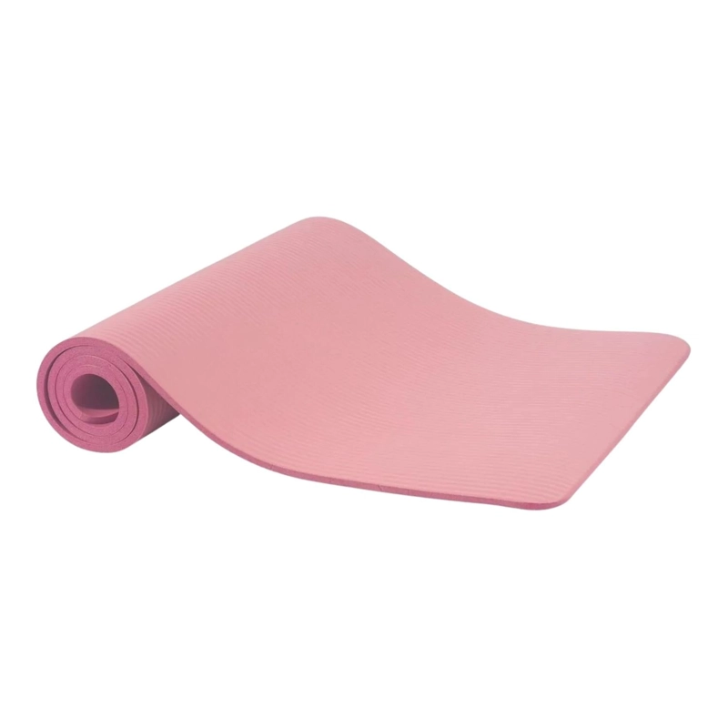MAT ALFOMBRILLA YOGA PILATES EJERCICIO CORREA BOLSO 15 MM ROSA - 3