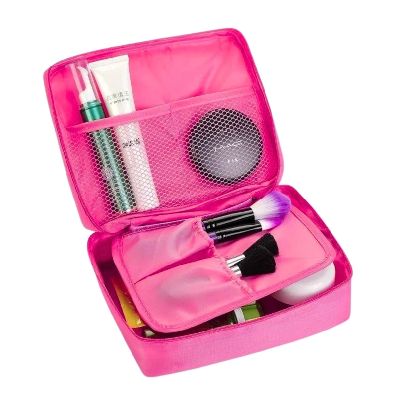 BOLSO NECESER ORGANIZADOR COSMETICOS 6 LT FUCSIA - 2